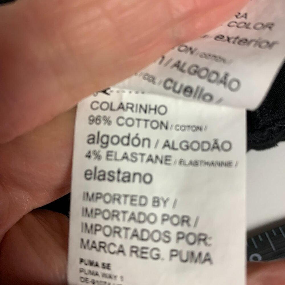 Puma Mens Polo SZ XXL Black Preppy Causal - Picture 5 of 9